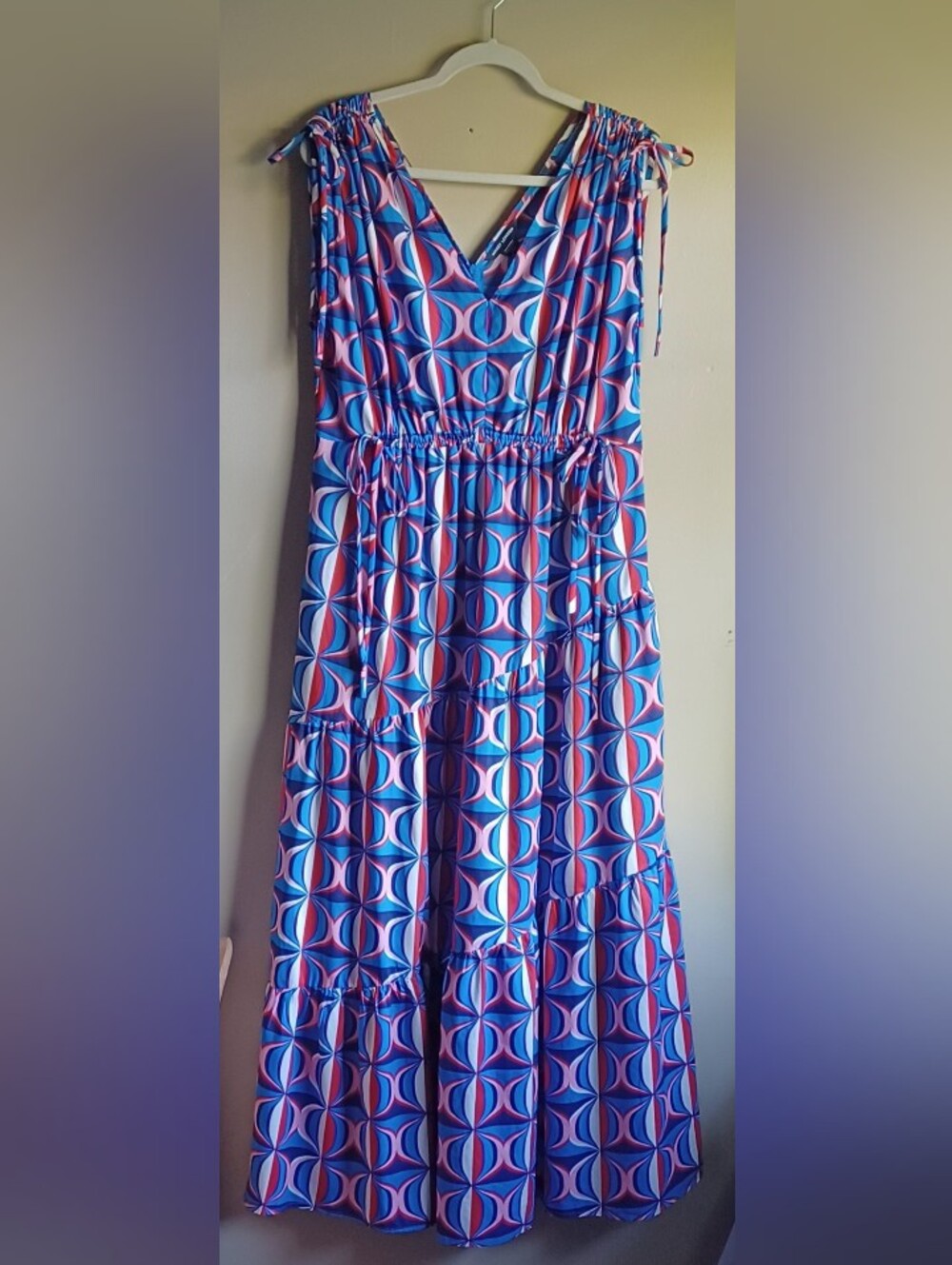 MAGGY LONDON tiered Maxi Dress Sz14
